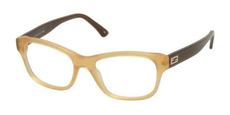 fendi 970 249|Fendi Eyeglasses F972 249 Yellow/brown Rectangular Frame .